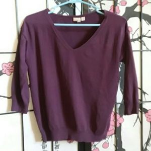 2/3rds sleeve V-neck Sweater